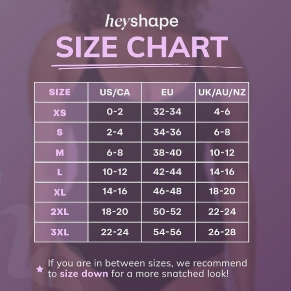 New TikTok Viral Heyshape Snatched Shapewear brief Bodysuit in Nude NWT - Picture 5 of 6